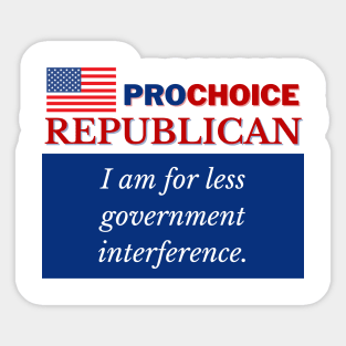 Prochoice Republican Sticker